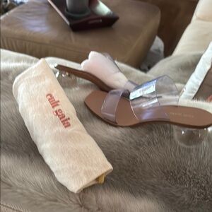 Cult Gaia Cream and Tan Heels